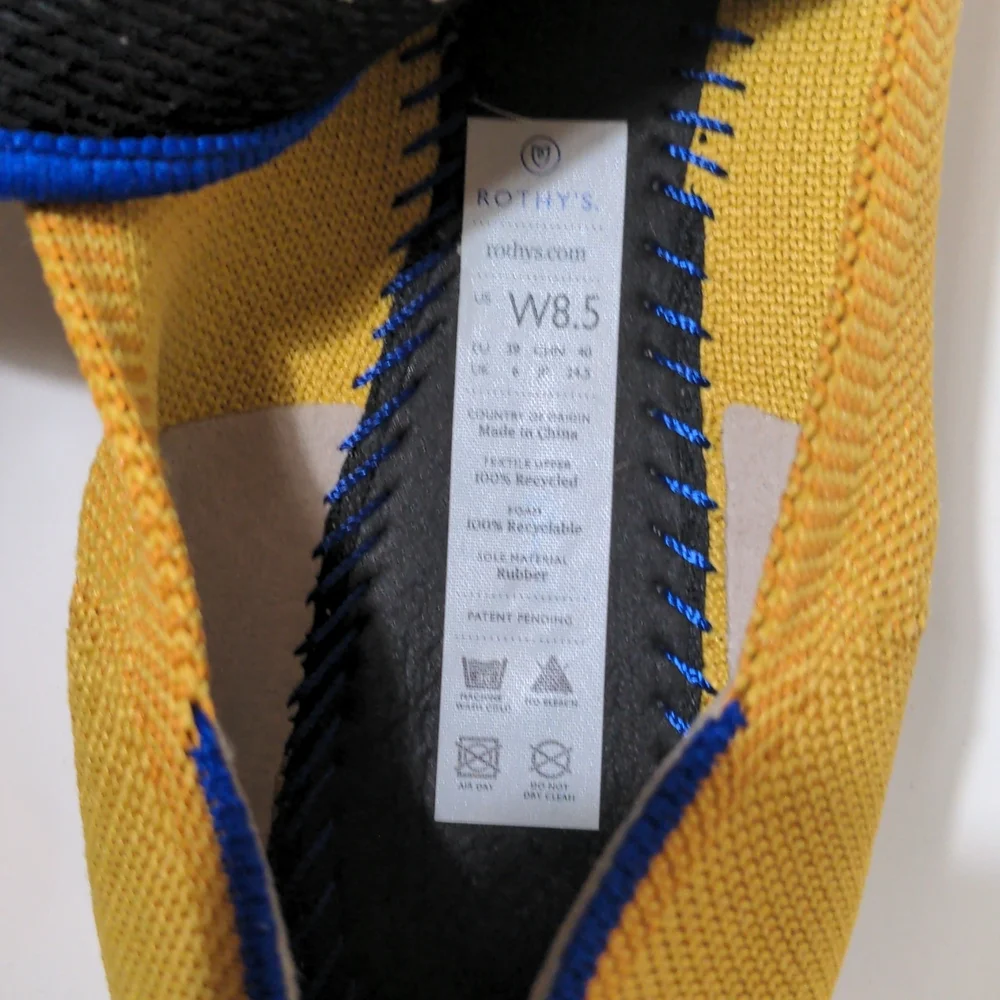 ROTHY'S THE POINT MARIGOLD WOMEN'S FLAT SHOE - Picture 5 of 15